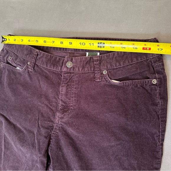 Eddie Bauer Brown Corduroy Flare Cotton Women’s Pants Size 12 Long - Picture 8 of 9